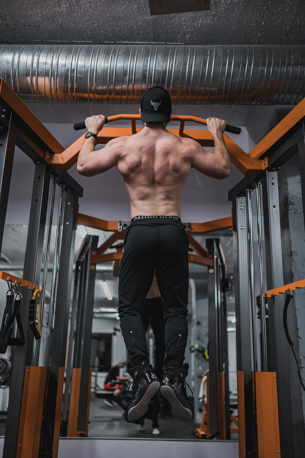 Heavy-Duty Pull-Up Bar in use